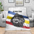 Eswatini Rhino Blanket with African Map and Traditional Swazi Flag Patterns