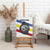Eswatini Rhino Canvas Wall Art with African Map and Traditional Swazi Flag Patterns