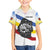 Eswatini Rhino Family Matching Short Sleeve Bodycon Dress and Hawaiian Shirt with African Map and Traditional Swazi Flag Patterns
