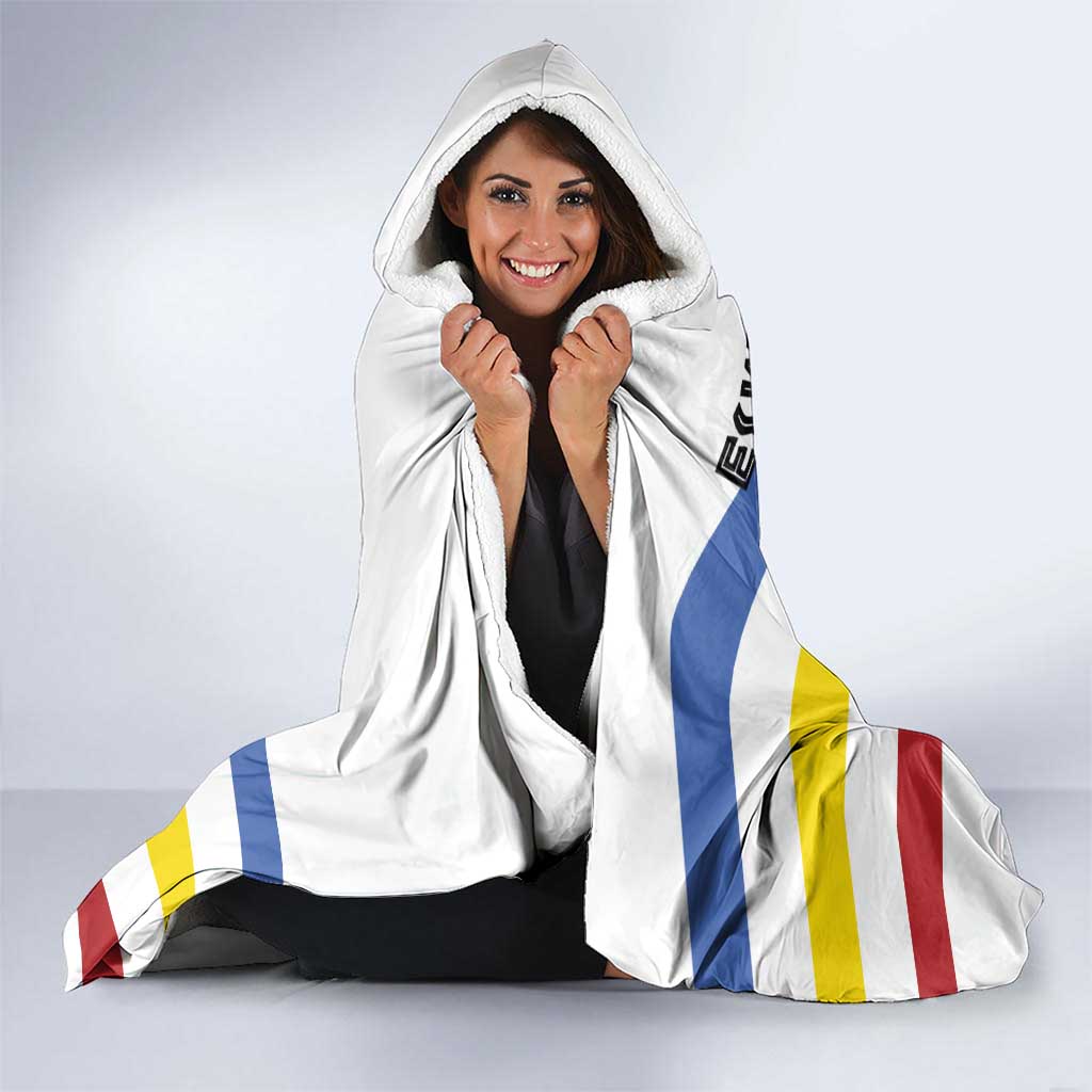 Eswatini Rhino Hooded Blanket with African Map and Traditional Swazi Flag Patterns
