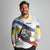 Eswatini Rhino Long Sleeve Polo Shirt with African Map and Traditional Swazi Flag Patterns