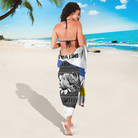 Eswatini Rhino Sarong with African Map and Traditional Swazi Flag Patterns