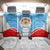 Luxembourg Back Car Seat Cover with National Coat of Arms and Letzebuerg Text Design