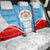 Luxembourg Back Car Seat Cover with National Coat of Arms and Letzebuerg Text Design