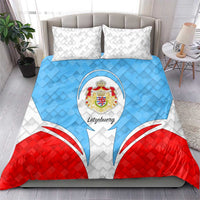 Luxembourg Bedding Set with National Coat of Arms and Letzebuerg Text Design
