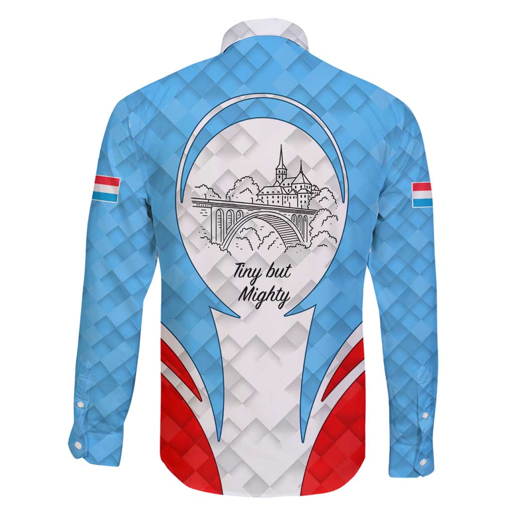 Luxembourg Family Matching Off Shoulder Short Dress and Hawaiian Shirt with National Coat of Arms and Letzebuerg Text Design