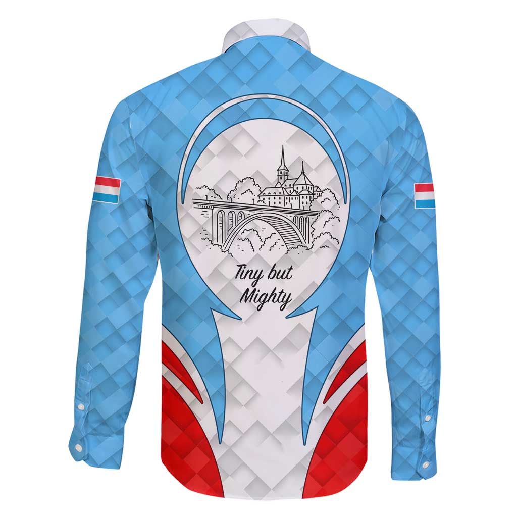 Luxembourg Family Matching Short Sleeve Bodycon Dress and Hawaiian Shirt with National Coat of Arms and Letzebuerg Text Design