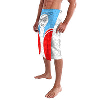 Luxembourg Lavalava with National Coat of Arms and Letzebuerg Text Design