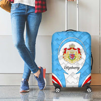 Luxembourg Luggage Cover with National Coat of Arms and Letzebuerg Text Design