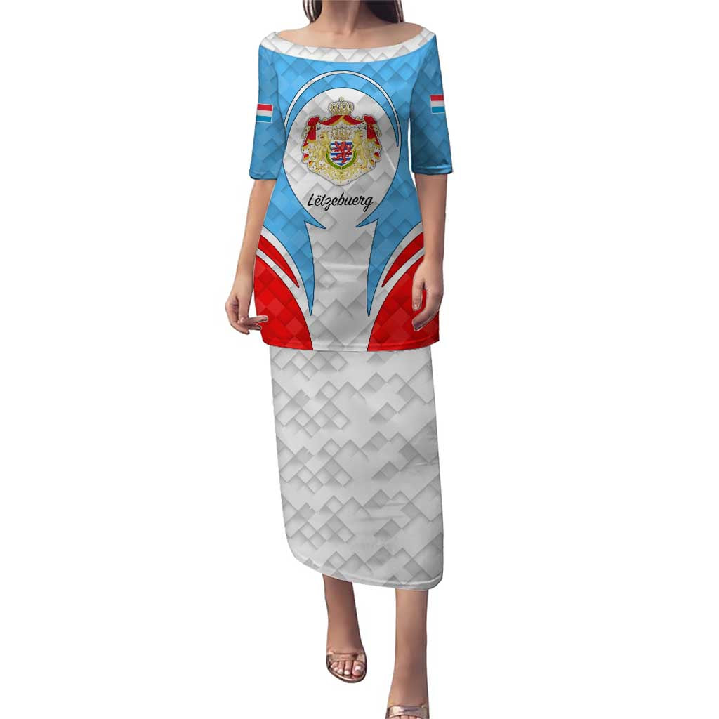 Luxembourg Puletasi with National Coat of Arms and Letzebuerg Text Design