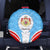 Luxembourg Spare Tire Cover with National Coat of Arms and Letzebuerg Text Design