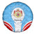 Luxembourg Spare Tire Cover with National Coat of Arms and Letzebuerg Text Design