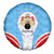 Luxembourg Spare Tire Cover with National Coat of Arms and Letzebuerg Text Design