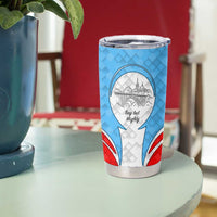 Luxembourg Tumbler Cup with National Coat of Arms and Letzebuerg Text Design