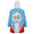 Luxembourg Wearable Blanket Hoodie with National Coat of Arms and Letzebuerg Text Design