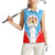 Luxembourg Women Sleeveless Polo Shirt with National Coat of Arms and Letzebuerg Text Design