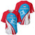 Luxembourg Baseball Jersey with National Flag Colors and White Lion Crest Design