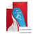 Luxembourg Blanket with National Flag Colors and White Lion Crest Design