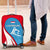 Luxembourg Luggage Cover with National Flag Colors and White Lion Crest Design