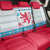 Luxembourg Christmas Back Car Seat Cover with Red Lion Crest and Snowflake Pattern