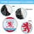 Luxembourg Christmas Spare Tire Cover with Red Lion Crest and Snowflake Pattern
