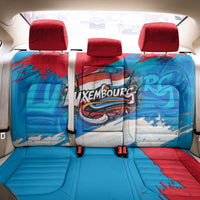 Luxembourg Flag Back Car Seat Cover with Colorful Graffiti Street Art Design - Wonder Print Shop