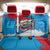 Luxembourg Flag Back Car Seat Cover with Colorful Graffiti Street Art Design - Wonder Print Shop