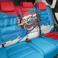 Luxembourg Flag Back Car Seat Cover with Colorful Graffiti Street Art Design - Wonder Print Shop