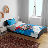 Luxembourg Flag Bedding Set with Colorful Graffiti Street Art Design - Wonder Print Shop