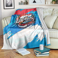 Luxembourg Flag Blanket with Colorful Graffiti Street Art Design - Wonder Print Shop