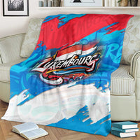 Luxembourg Flag Blanket with Colorful Graffiti Street Art Design - Wonder Print Shop