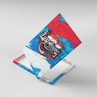 Luxembourg Flag Canvas Wall Art with Colorful Graffiti Street Art Design - Wonder Print Shop