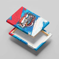 Luxembourg Flag Canvas Wall Art with Colorful Graffiti Street Art Design - Wonder Print Shop