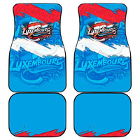 Luxembourg Flag Car Mats with Colorful Graffiti Street Art Design - Wonder Print Shop