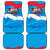Luxembourg Flag Car Mats with Colorful Graffiti Street Art Design - Wonder Print Shop