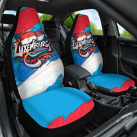 Luxembourg Flag Car Seat Cover with Colorful Graffiti Street Art Design - Wonder Print Shop