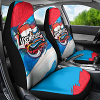 Luxembourg Flag Car Seat Cover with Colorful Graffiti Street Art Design - Wonder Print Shop