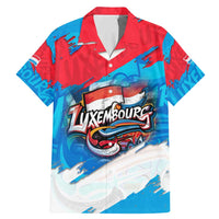 Luxembourg Flag Family Matching Mermaid Dress and Hawaiian Shirt with Colorful Graffiti Street Art Design - Wonder Print Shop