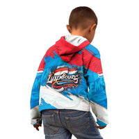 Luxembourg Flag Kid Hoodie with Colorful Graffiti Street Art Design - Wonder Print Shop