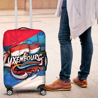 Luxembourg Flag Luggage Cover with Colorful Graffiti Street Art Design - Wonder Print Shop