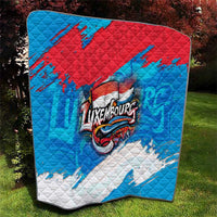 Luxembourg Flag Quilt with Colorful Graffiti Street Art Design - Wonder Print Shop