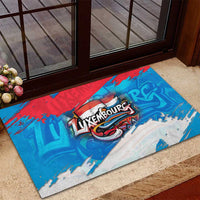 Luxembourg Flag Rubber Doormat with Colorful Graffiti Street Art Design - Wonder Print Shop