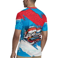 Luxembourg Flag Rugby Jersey with Colorful Graffiti Street Art Design - Wonder Print Shop
