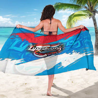 Luxembourg Flag Sarong with Colorful Graffiti Street Art Design - Wonder Print Shop