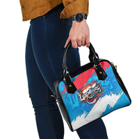 Luxembourg Flag Shoulder Handbag with Colorful Graffiti Street Art Design - Wonder Print Shop