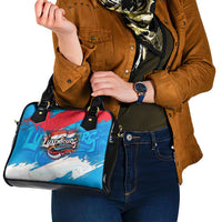 Luxembourg Flag Shoulder Handbag with Colorful Graffiti Street Art Design - Wonder Print Shop