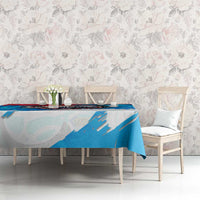 Luxembourg Flag Tablecloth with Colorful Graffiti Street Art Design - Wonder Print Shop