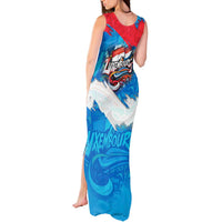Luxembourg Flag Tank Maxi Dress with Colorful Graffiti Street Art Design - Wonder Print Shop