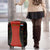 Luxembourg Luggage Cover with Floral Folk Embroidery and Red Black Pattern Design