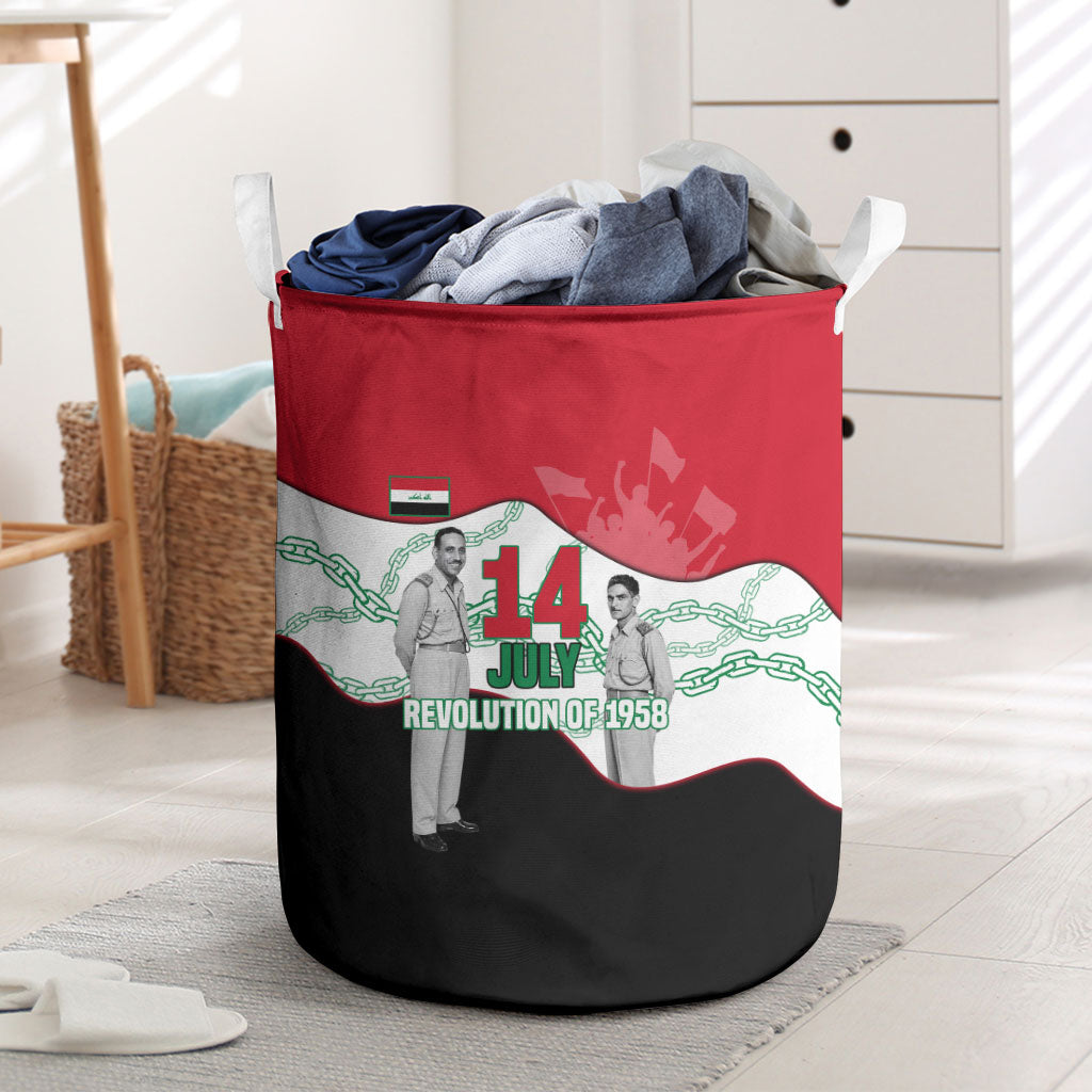 Iraq 14 July Revolution 1958 Laundry Basket Abdul Karim Qasim Broken Chains Rising Fists